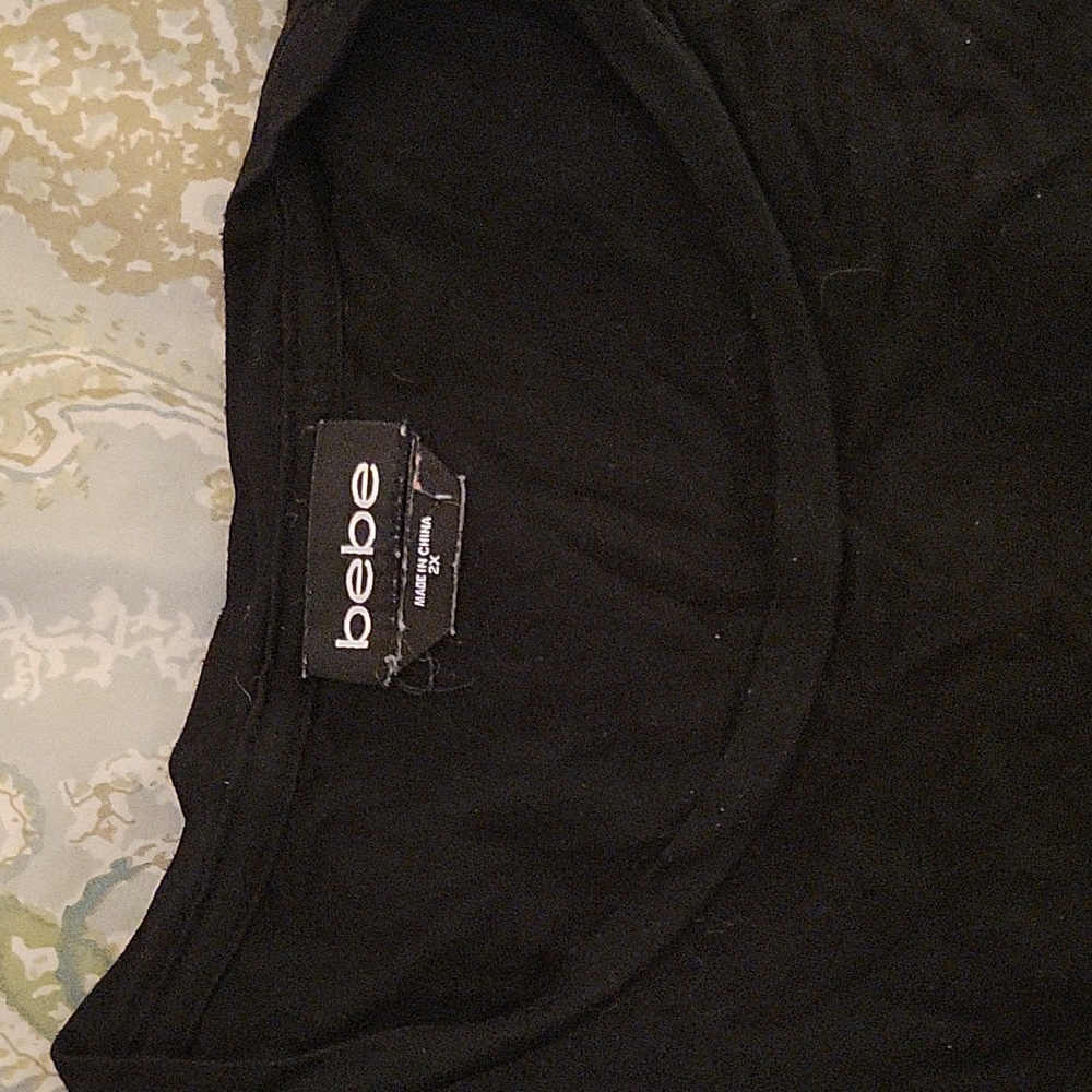 Bebe Rhinestone Logo Tee - Picture 8 of 9